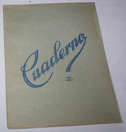 Antiguo cuaderno escolar sin - antiguo,